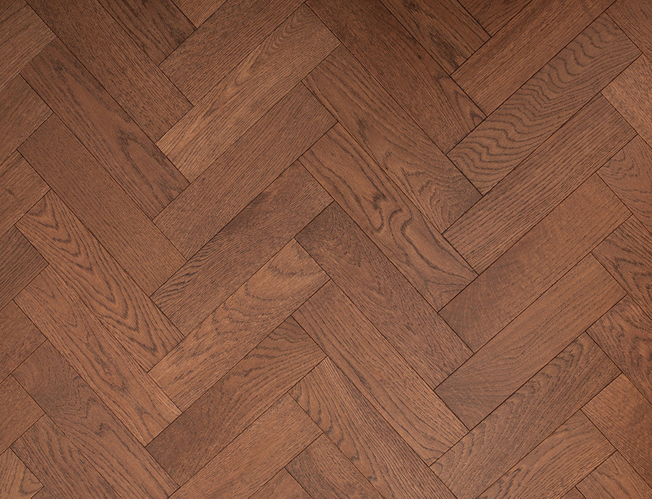 Prestige Herringbone Aristocat Oak Brushed & Lacquered Engineered Wood Flooring