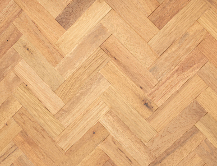 Prestige Herringbone Heritage Oak Brushed & Oiled Engineered Wood Flooring