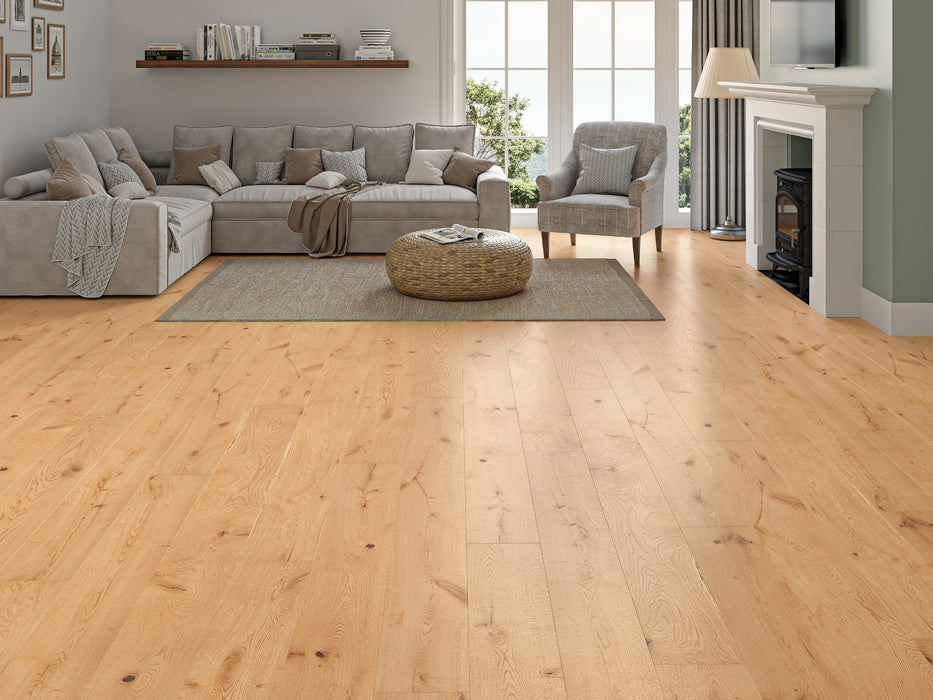 Majestic Series Eminence Oak Smooth Lacquered Engineered Wood Flooring