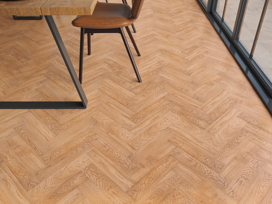 Prestige Herringbone Elite Oak Smooth Oiled Engineered Wood Flooring
