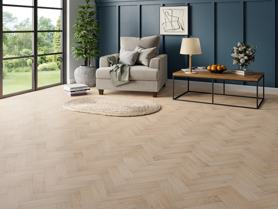 Prestige Herringbone Imperial Oak Smooth Oiled Engineered Wood Flooring