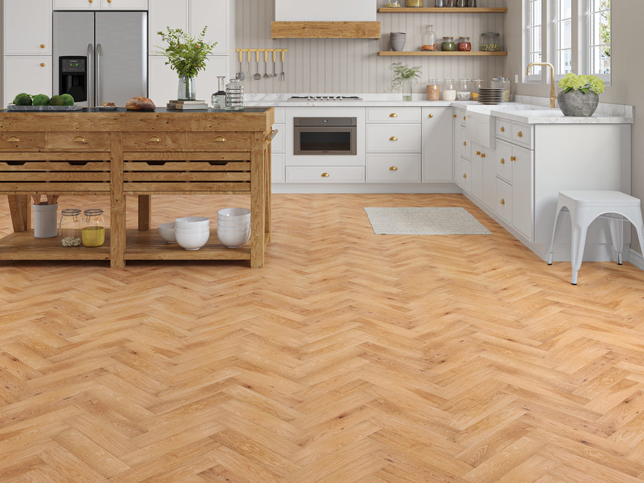 Prestige Herringbone Exquisite Oak Brushed & Oiled Engineered Wood Flooring