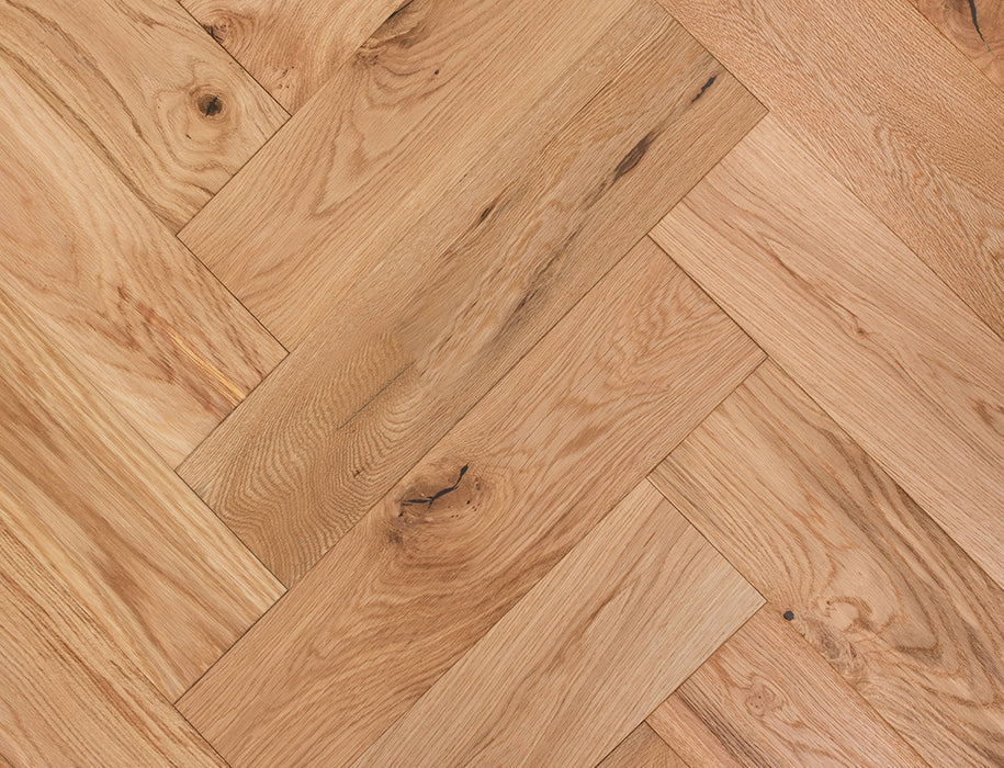 Prestige Herringbone Monarch Oak Smooth Oiled Engineered Wood Flooring