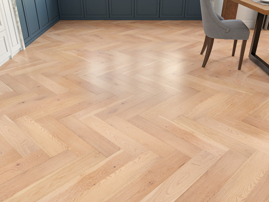 Prestige Herringbone Legacy Oak Smooth Oiled Engineered Wood Flooring