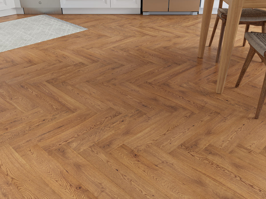 Prestige Herringbone Regalia Oak Brushed & Oiled Engineered Wood Flooring