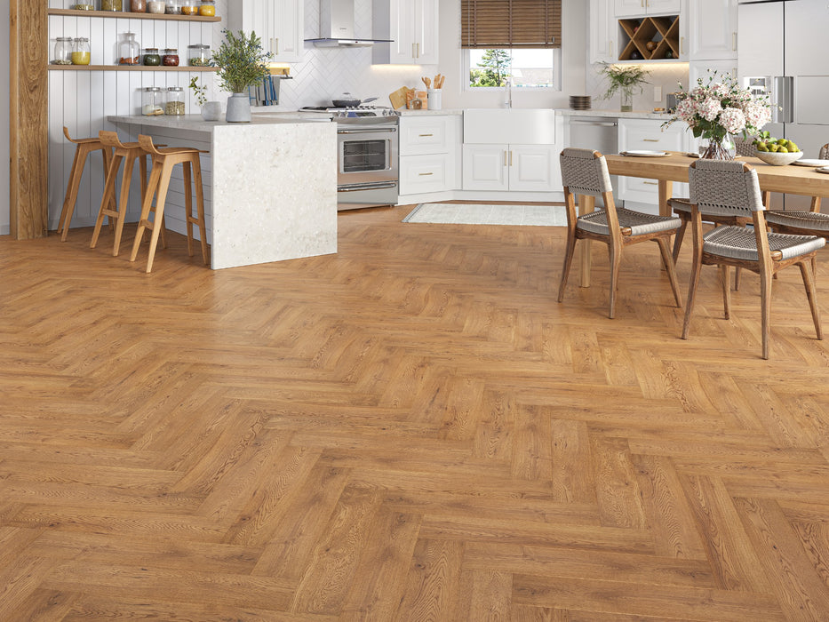 Prestige Herringbone Regalia Oak Brushed & Oiled Engineered Wood Flooring