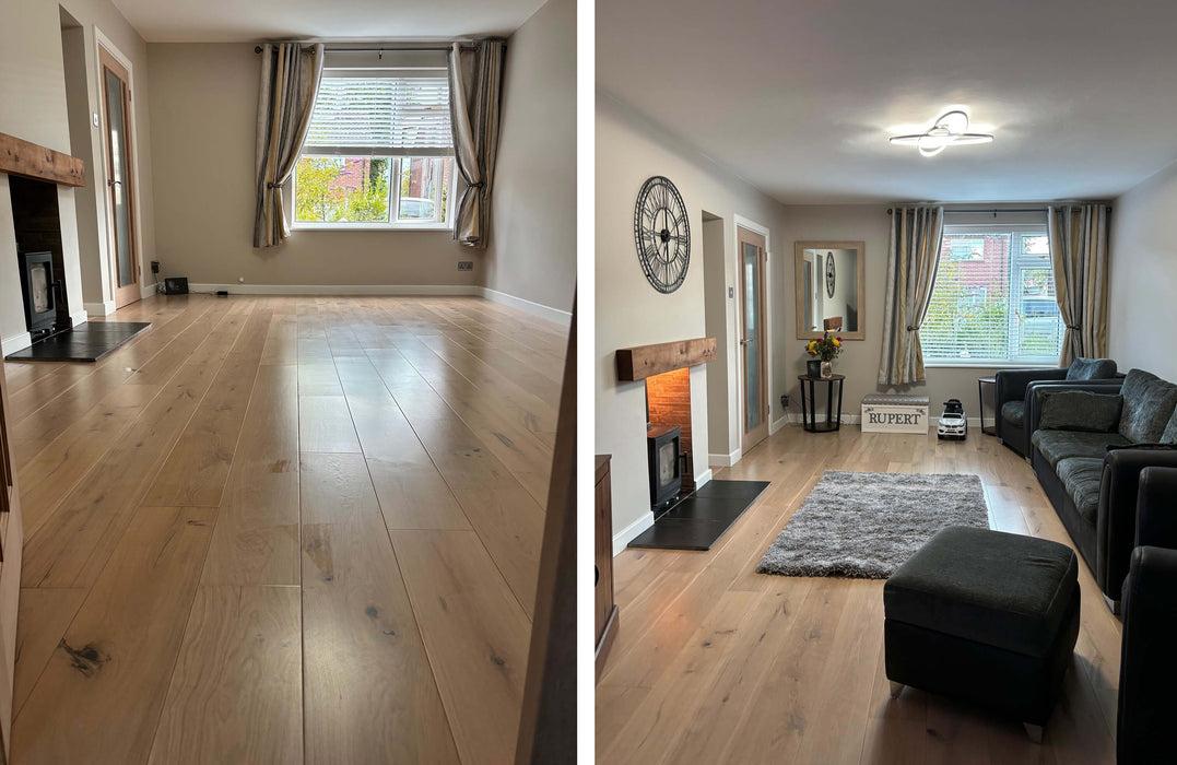 Majestic Series Prime Oak Smooth Lacquered Engineered Wood Flooring