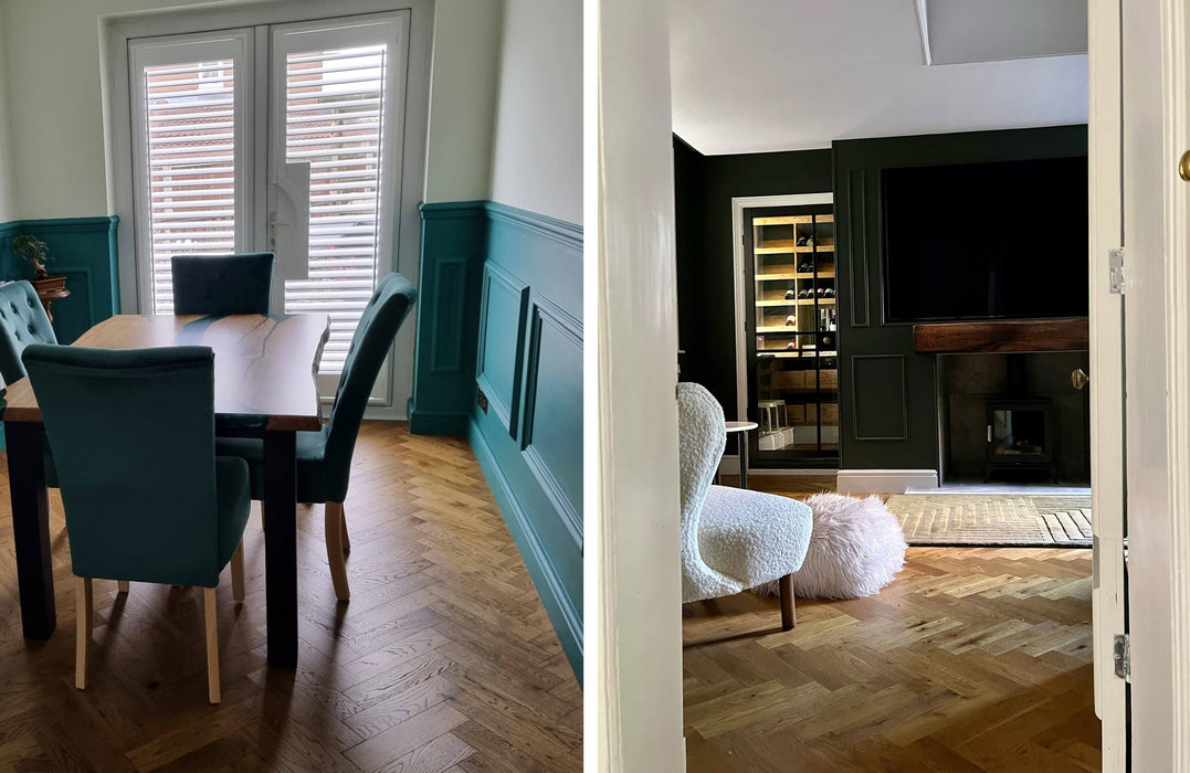 Prestige Herringbone Majestic Oak Brushed & Oiled Engineered Wood Flooring