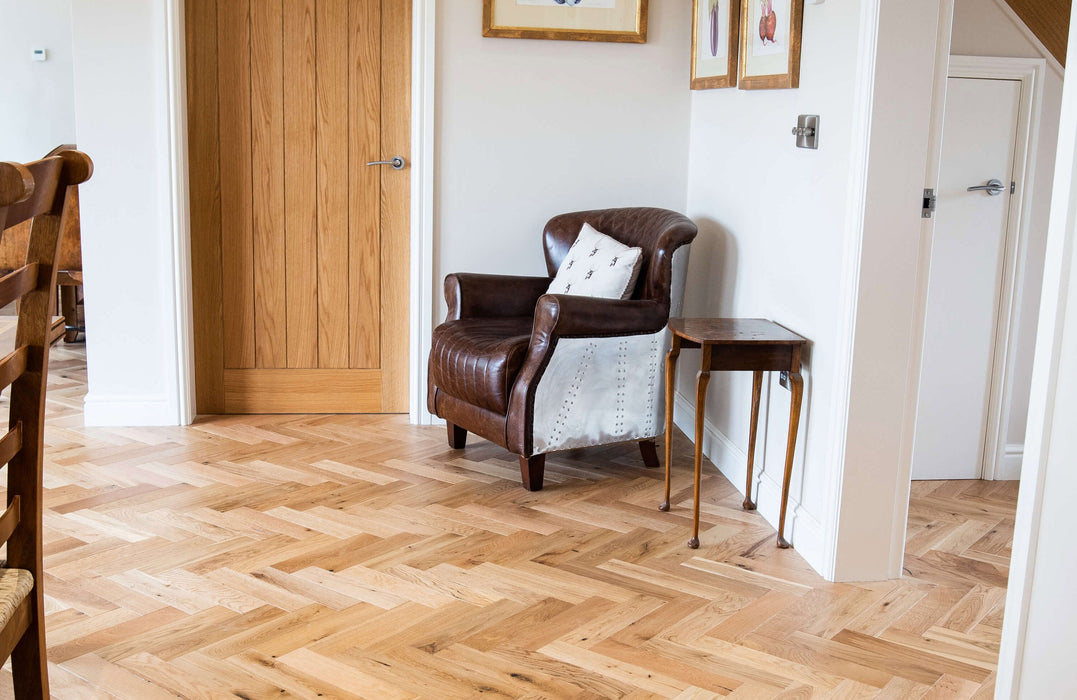 Prestige Herringbone Exquisite Oak Brushed & Oiled Engineered Wood Flooring