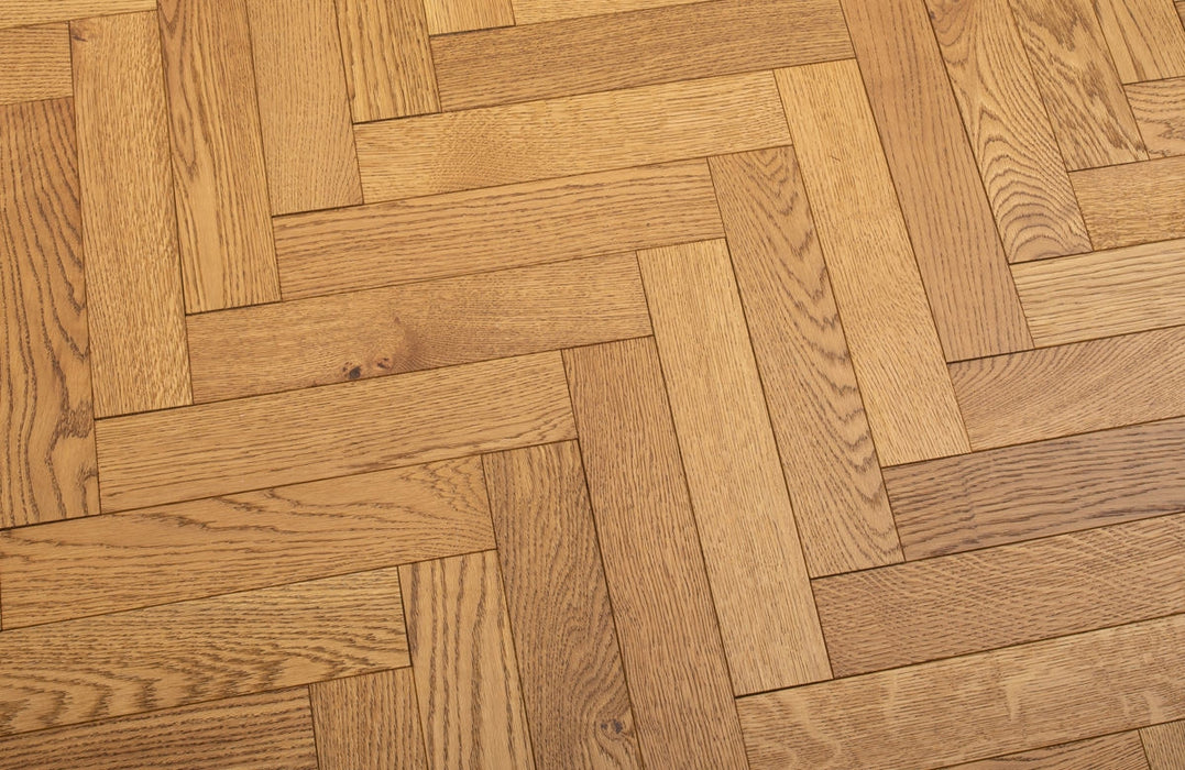 Prestige Herringbone Majestic Oak Brushed & Oiled Engineered Wood Flooring