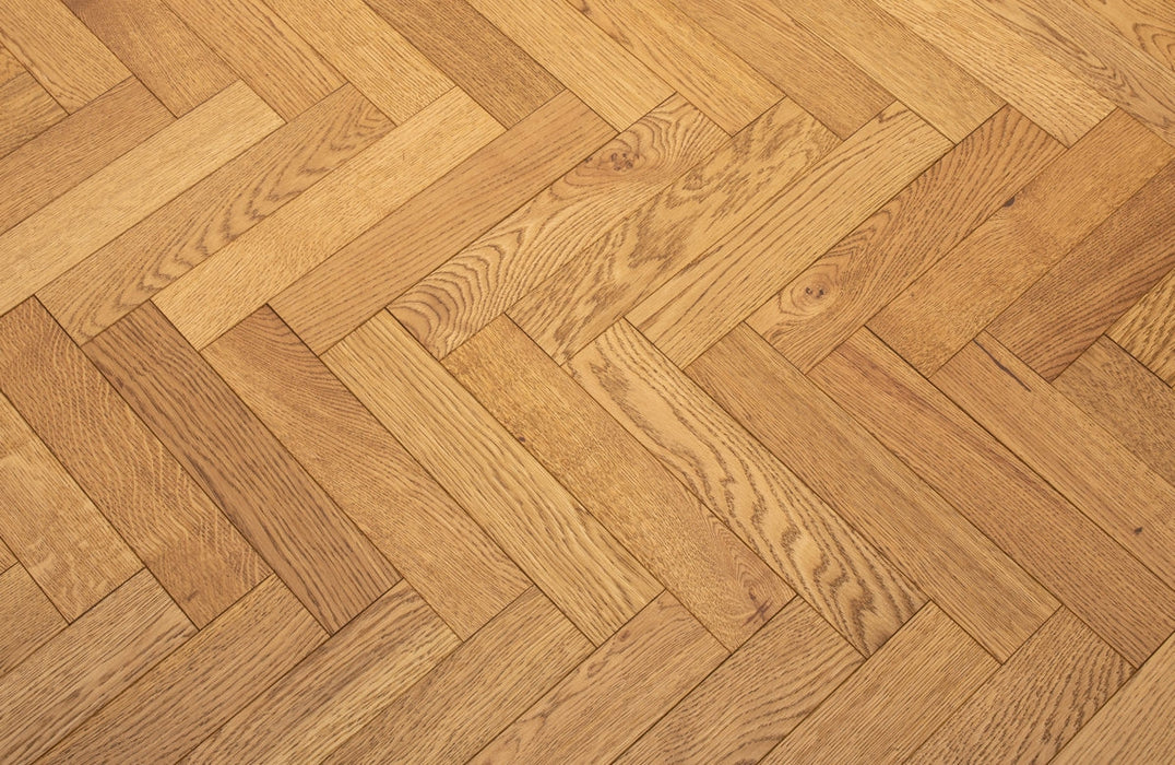 Prestige Herringbone Majestic Oak Brushed & Oiled Engineered Wood Flooring