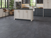 Charcoal Marble LVT tile flooring room scene