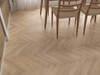 Light Oak LVT herringbone flooring room scene