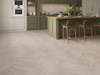 Grey Oak LVT herringbone flooring room scene