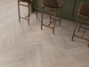 Grey Oak LVT herringbone flooring room scene