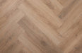 Brown Oak LVT herringbone flooring