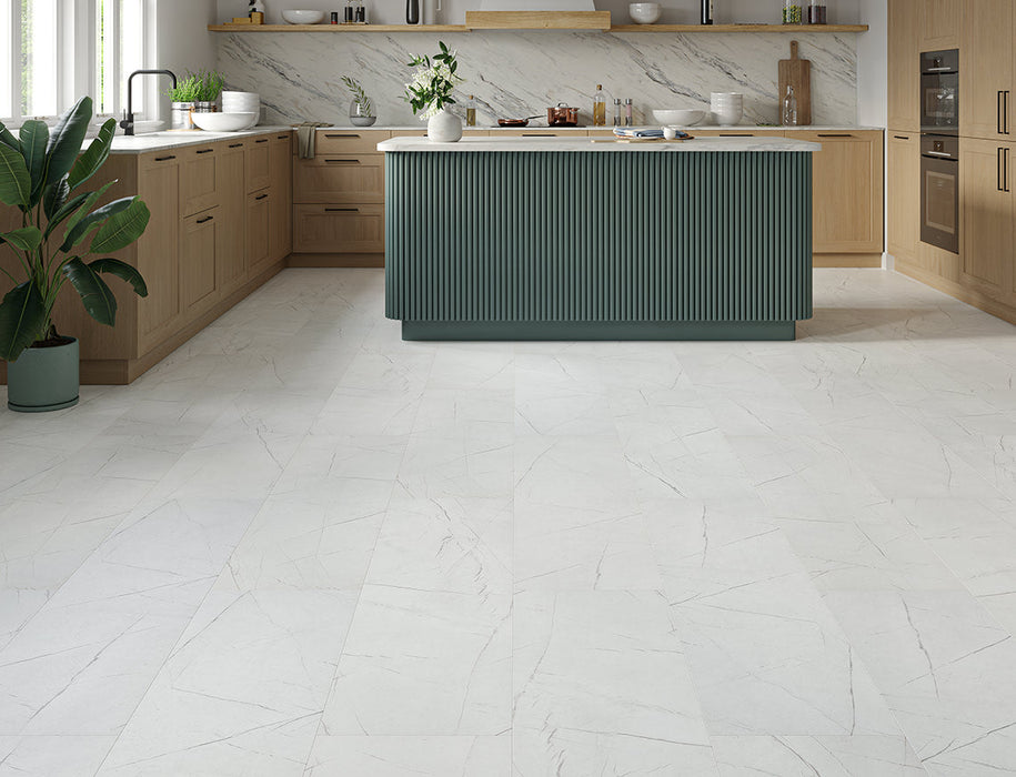 Laminate Tile Flooring – White Distressed Stone – AGT Mood Marine – 325mm x 1195mm – 10mm