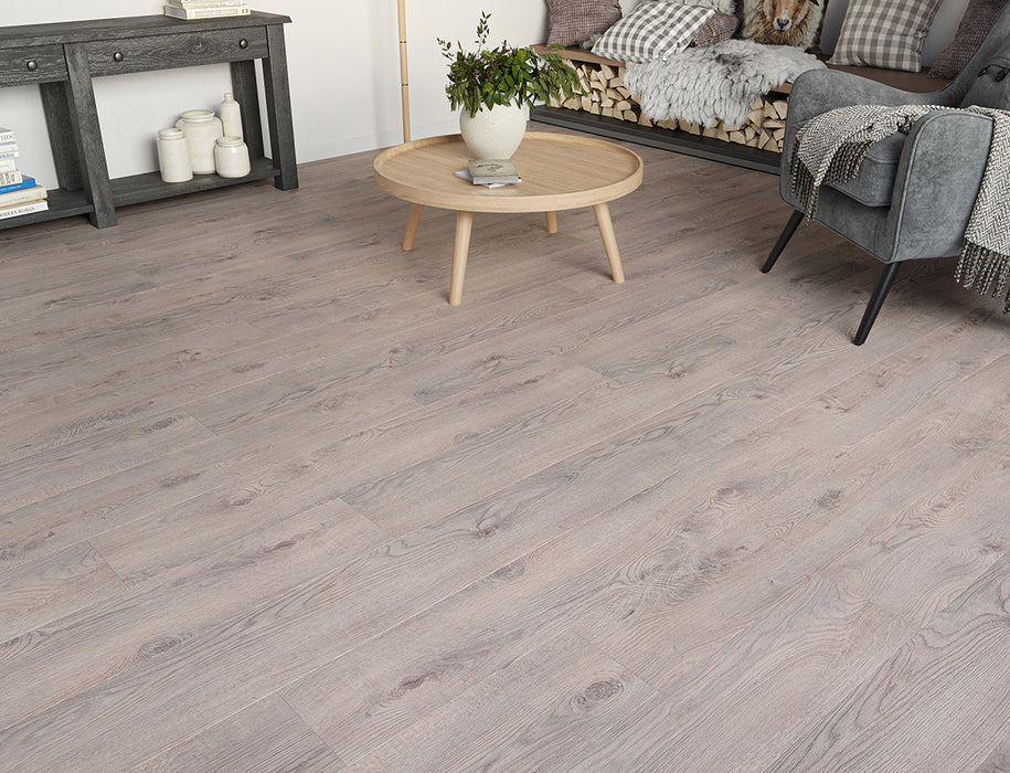 Laminate Flooring – Coffee Brown Oak – AGT Effect Premium Tibet – 191mm x 1380mm – 12mm
