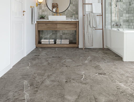SPC Click Vinyl Tile Flooring – Earth Grey – 300mm x 600mm – 6.5/0.5mm