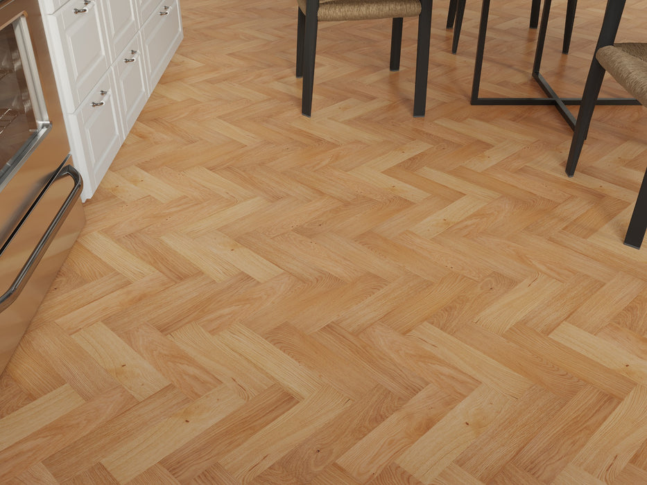 Prestige Herringbone Heritage Oak Brushed & Oiled Engineered Wood Flooring