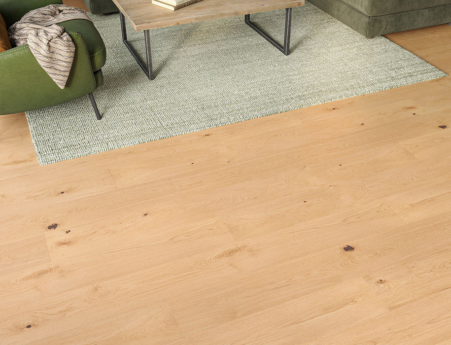 Natural Oak engineered oak plank flooring 190mm