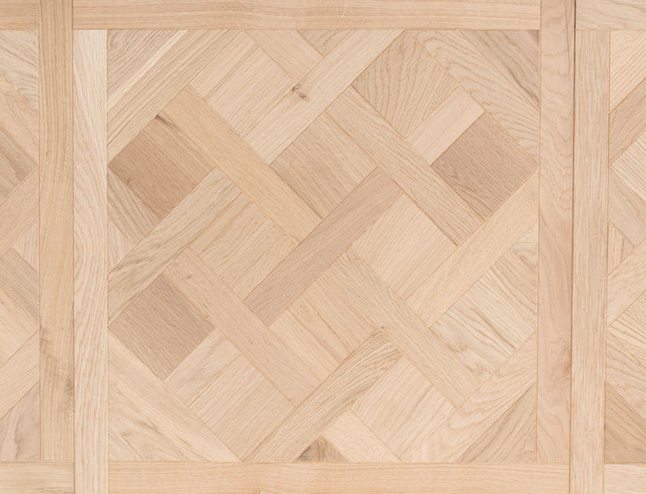 Engineered Oak Versailles Flooring – Natural Oak – Brushed Unfinished – 600mm x 600mm – 14/3mm
