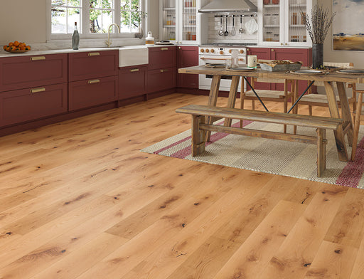 Natural Oak engineered oak plank flooring 190mm