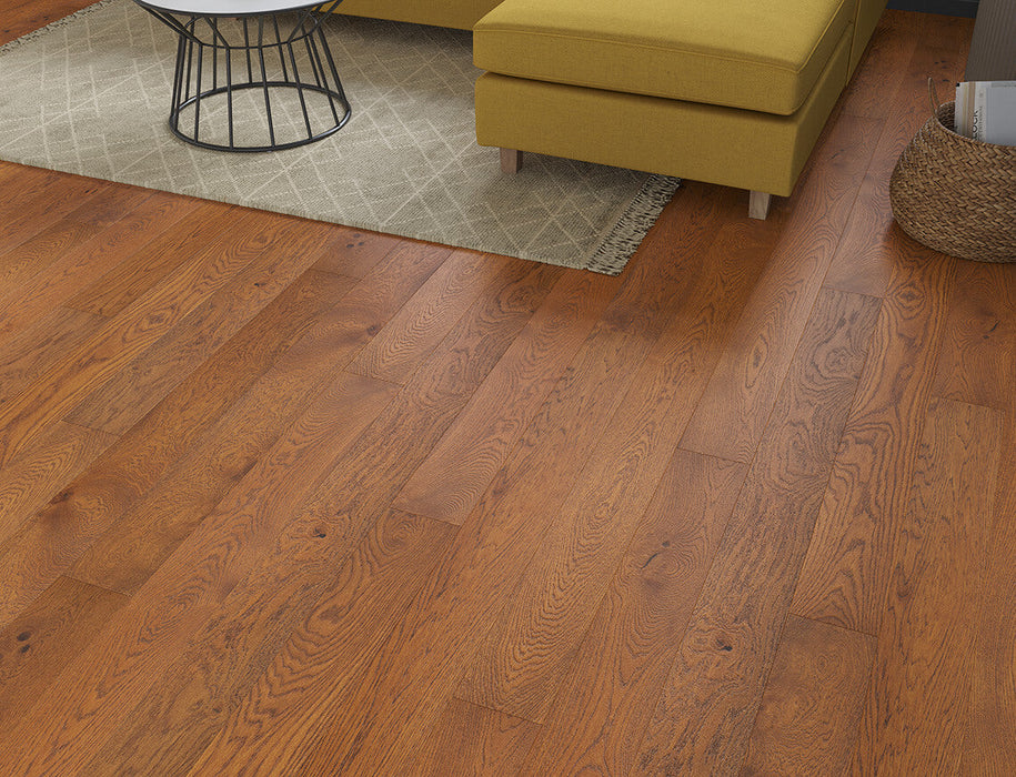 Natural Oak engineered oak plank flooring 150mm