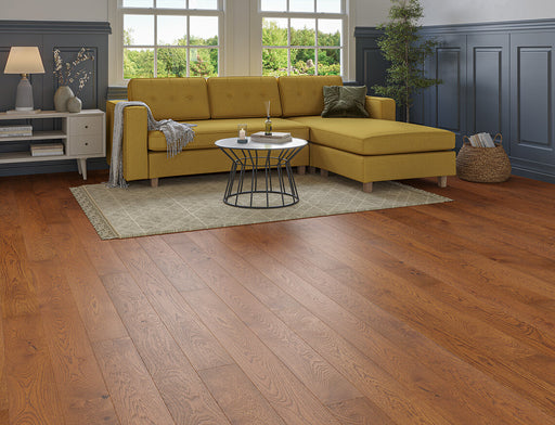 Natural Oak engineered oak plank flooring 150mm