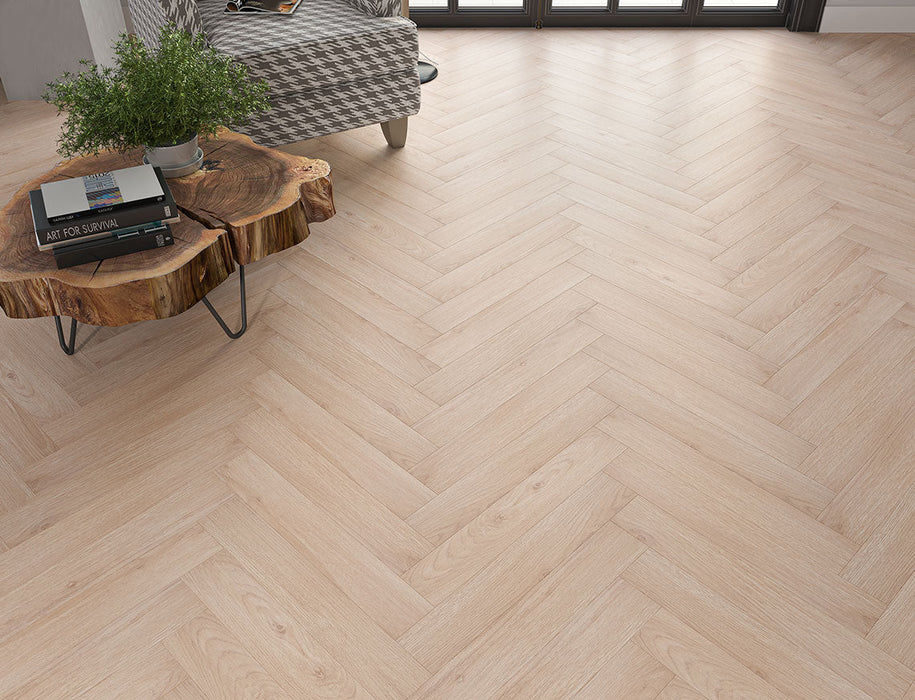 Laminate Herringbone Flooring – Grey Brown – Oakleigh Cliveden – 100mm x 600mm – 8mm