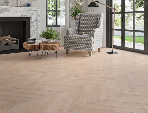 Laminate Herringbone Flooring – Grey Brown – Oakleigh Cliveden – 100mm x 600mm – 8mm