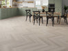 SPC Click Vinyl Herringbone Flooring – Light Grey Oak – 128mm x 615mm – 5/0.5mm