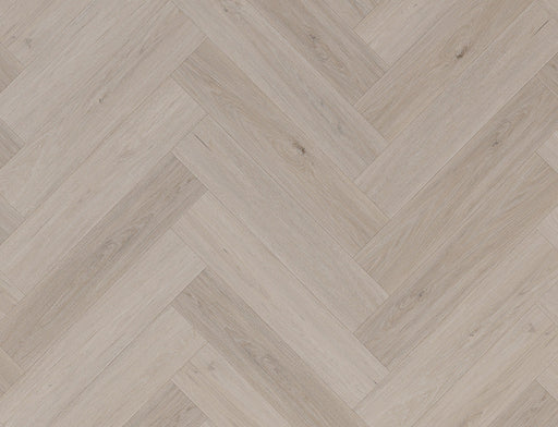 SPC Click Vinyl Herringbone Flooring – Light Grey Oak – 128mm x 615mm – 5/0.5mm