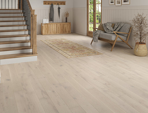 Whitewashed Oak engineered oak plank flooring 150mm