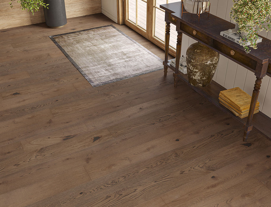 Dark Oak engineered oak plank flooring 190mm