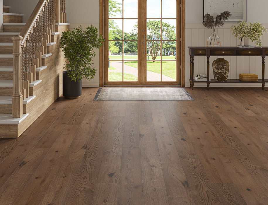 Dark Oak engineered oak plank flooring 190mm