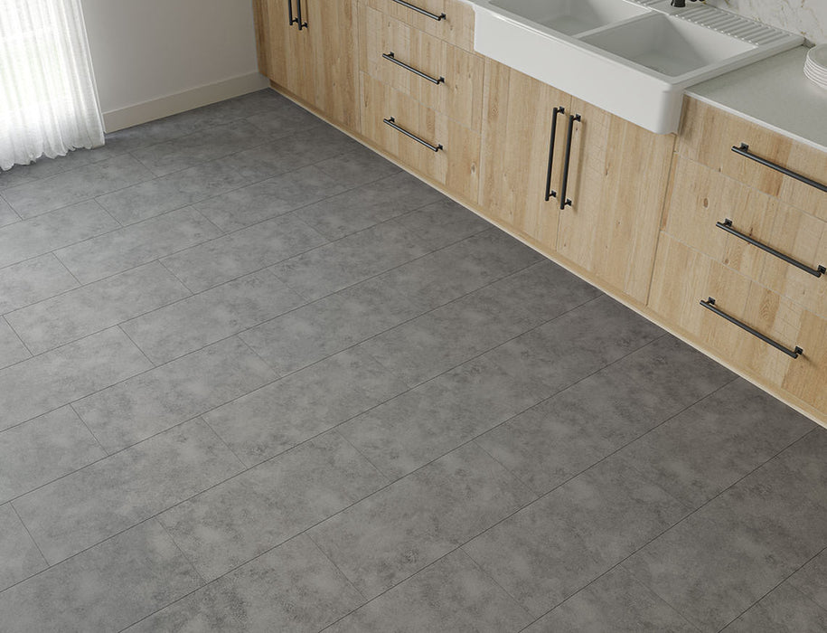 SPC Click Vinyl Tile Flooring – Dark Grey – 300mm x 600mm – 6.5/0.5mm