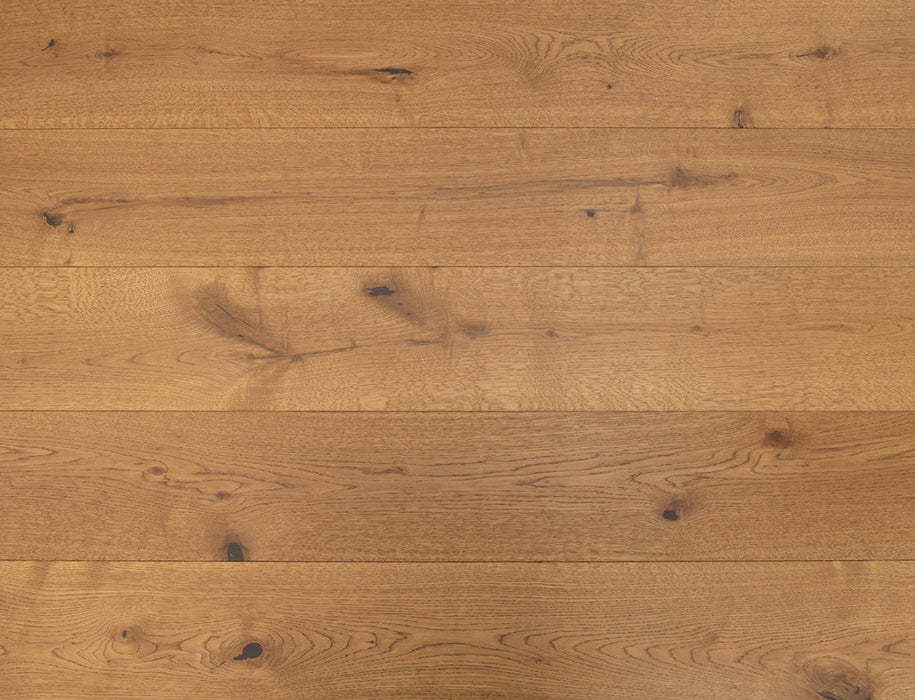 Engineered Oak Flooring – Golden Oak – Brushed & Lacquered – 190mm x 1900mm – 20/6mm