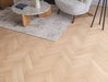 Natural Oak engineered oak herringbone flooring 90mm