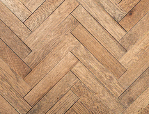 Engineered Oak Herringbone Flooring – Smoked Oak – Brushed & Oiled – 70mm x 350mm – 20/5mm