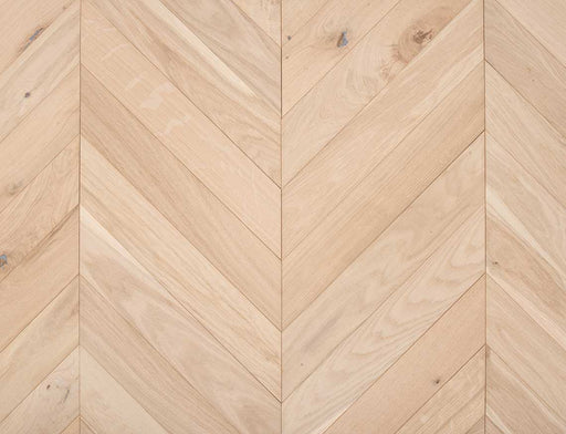 Engineered Oak Chevron Flooring – Natural Oak – Unfinished – 90mm x 510mm – 14/3mm