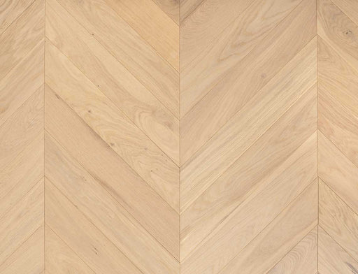 Engineered Oak Chevron Flooring – Natural Oak – Smooth Invisible Oiled – 90mm x 510mm – 14/3mm