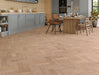 Smoked White Oak engineered oak herringbone flooring 90mm
