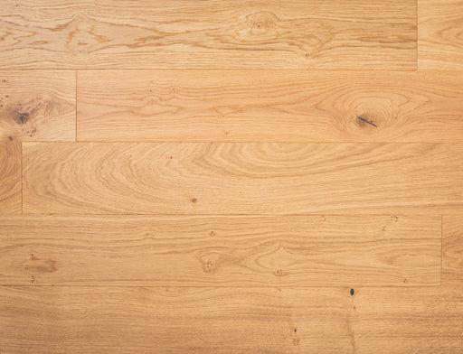 Engineered Oak Flooring – Natural Oak – Brushed & Oiled – 125mm x 300-1200mm – 10/2.5mm