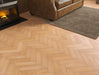 Natural Oak engineered oak herringbone flooring 80mm