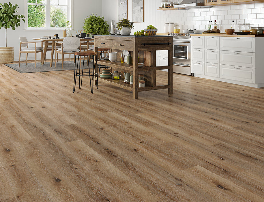 SPC Click Vinyl Flooring – Grey Honey Oak – 180mm x 1220mm – 5/0.5mm