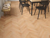 Natural Oak engineered oak herringbone flooring 90mm