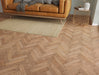 Smoked Oak engineered oak herringbone flooring 70mm