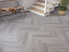 SPC Click Vinyl Herringbone Flooring – Grey Oak – 128mm x 615mm – 6.5/0.5mm