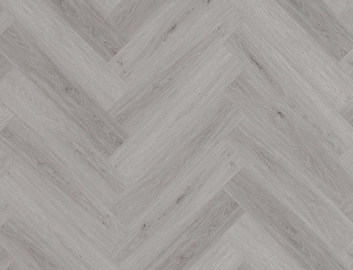 SPC Click Vinyl Herringbone Flooring – Grey Oak – 128mm x 615mm – 6.5/0.5mm